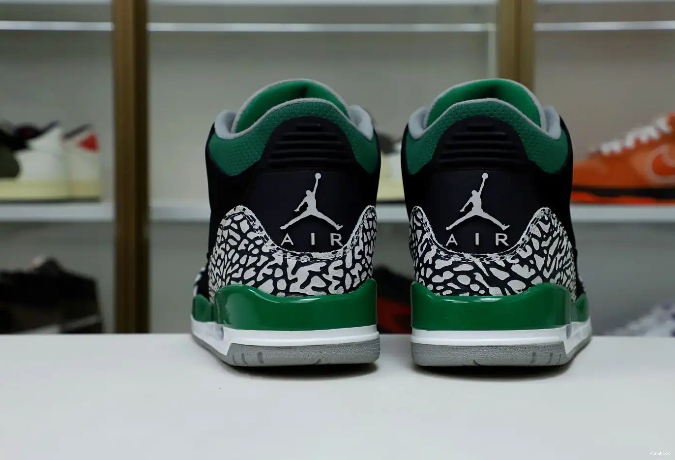 GREEN PINE JORDAN 3 AIR 0504